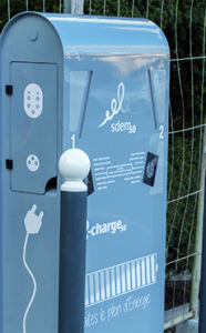 Borne électrique Granville Se stationner