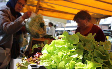 Marché bio Granville