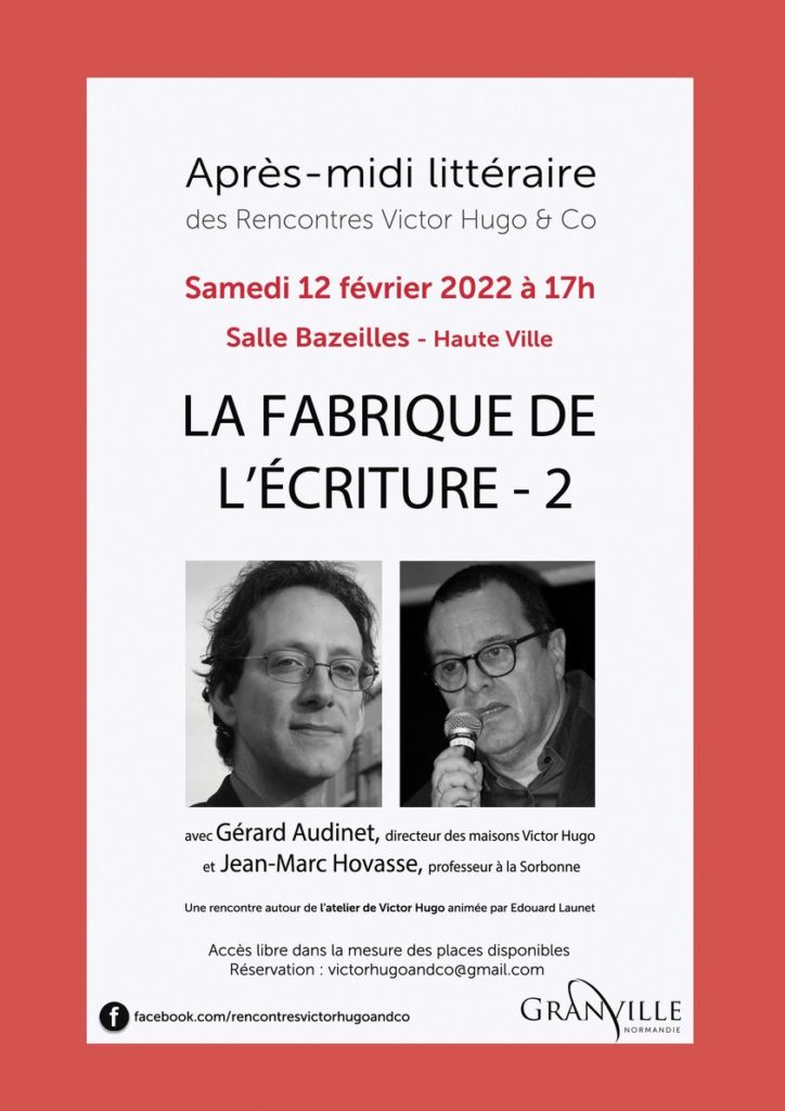 Rencontres littéraires Victor Hugo février Granville