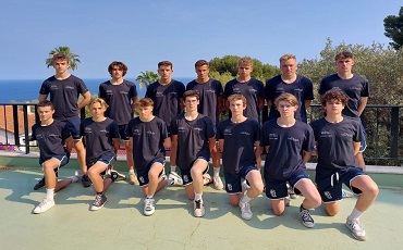 L'équipe jeunes U17 du Granville waterpolo lors du championnat de France Honneur à Monaco le 18 juin 2022