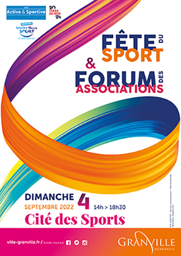 Affiche de la Fête du Sport et du Forum des Associations 2022 de Granville