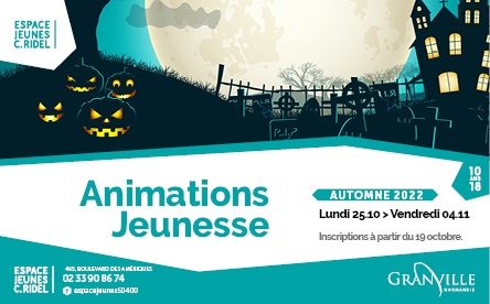 Ouverture des inscriptions aux animations d'automne de l'Espace Jeunes