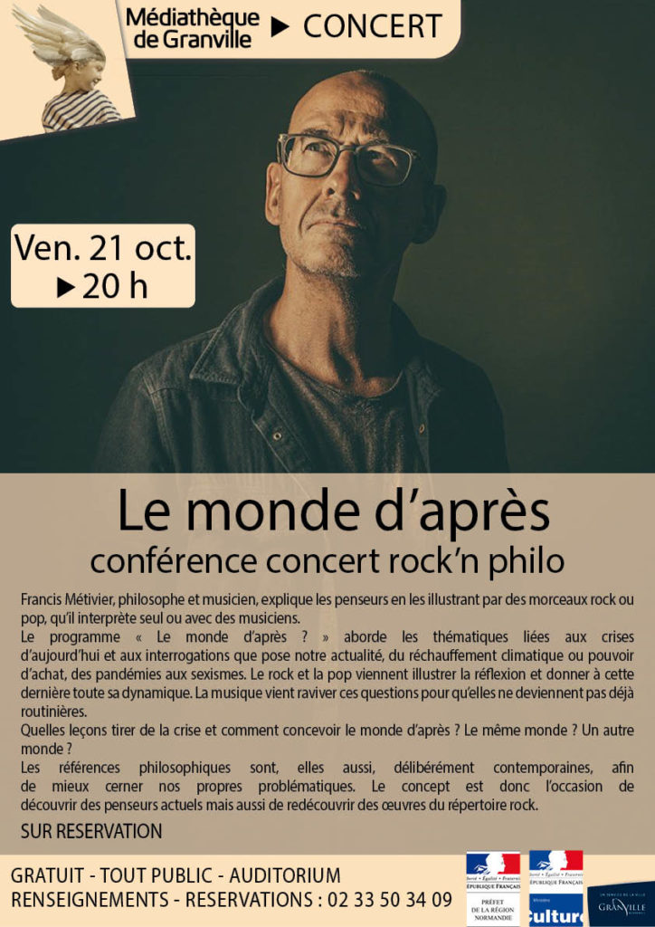 Affiche concert philosophique médiathèque