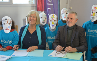 Signature convention Granville et Unicef