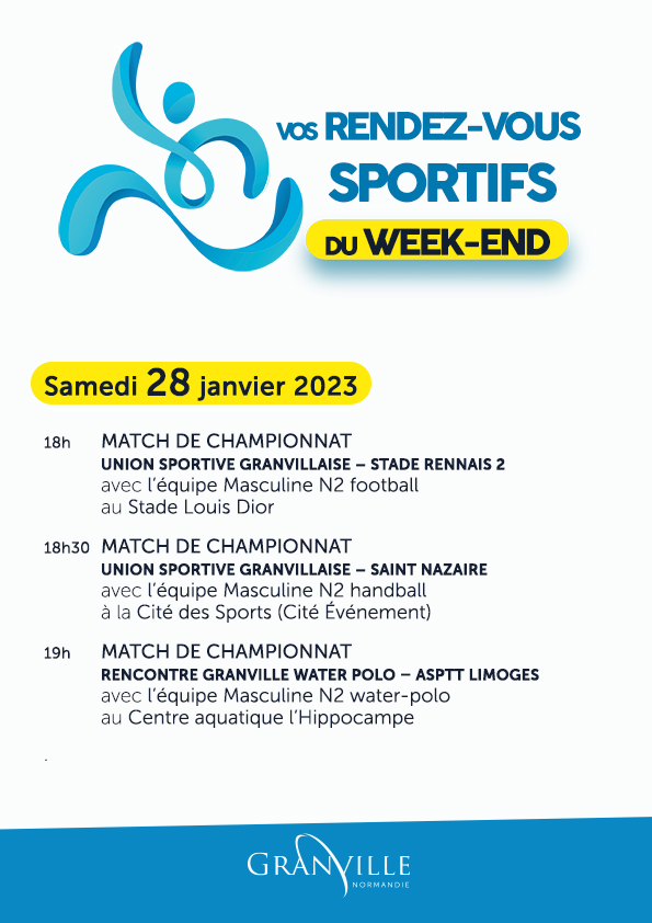 Agenda sportif Granville 