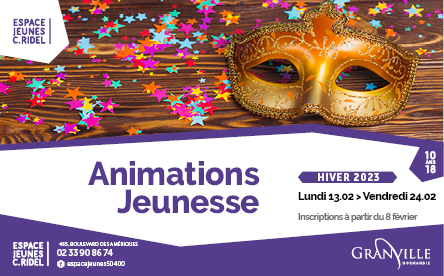Programme d'hiver 2023 de l'Espace Jeunes C. RIDEL