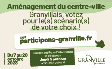 Affiche Projet Centre Ville Granville