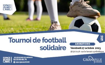 Bannière web tournoi de foot