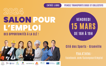 Affiche salon emploi 2024 granville