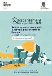 Le recensement de la population 2024 se déroulera du 18 janvier au 24 février