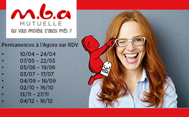 La Mutuelle MBA vous reçoit sur rendez-vous à l'Agora