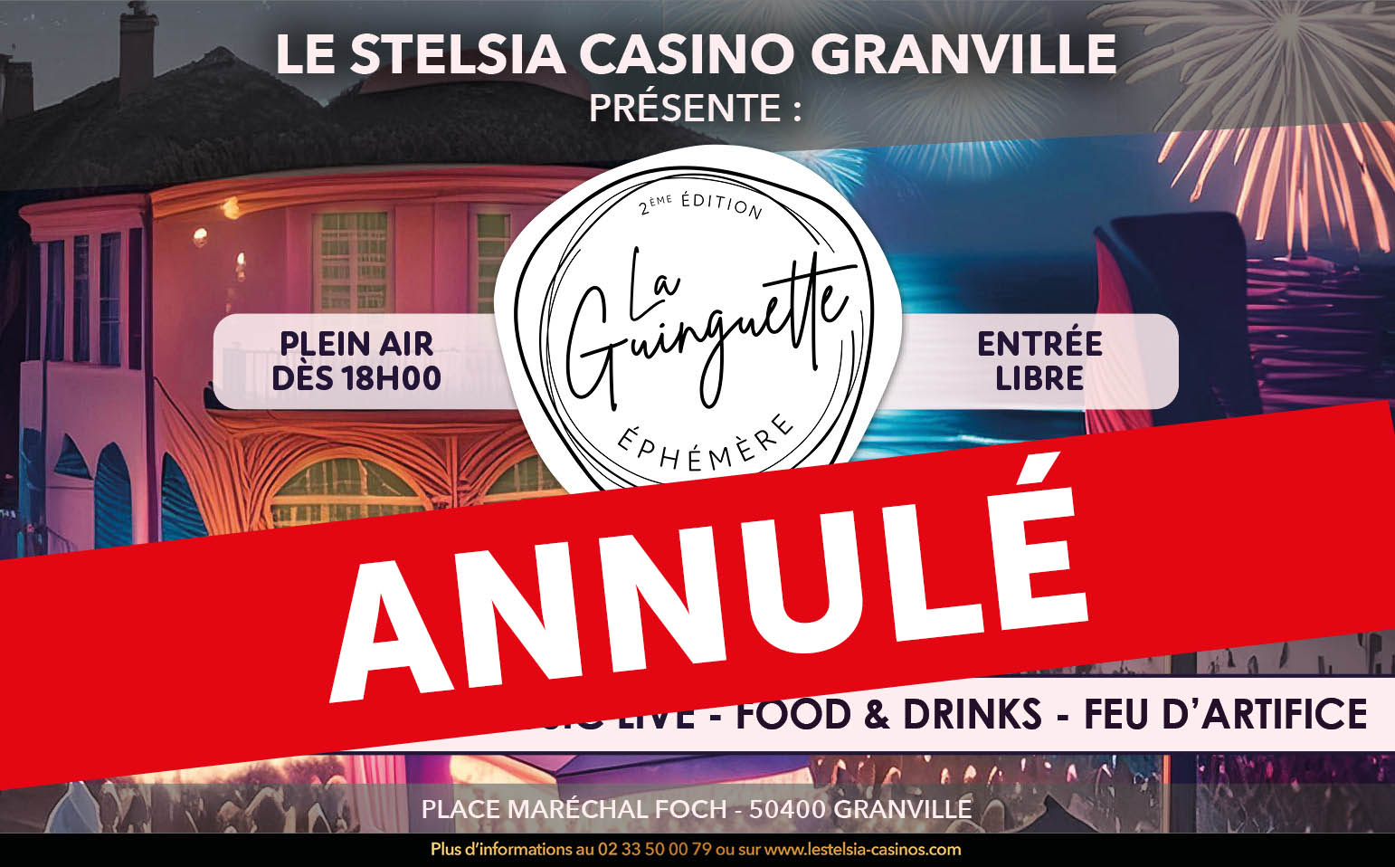 Guinguette éphémère du casino - évènement annulé