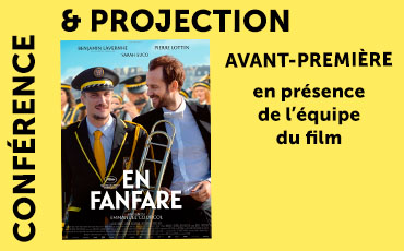 L'équipe du film "En fanfare" à Granville !