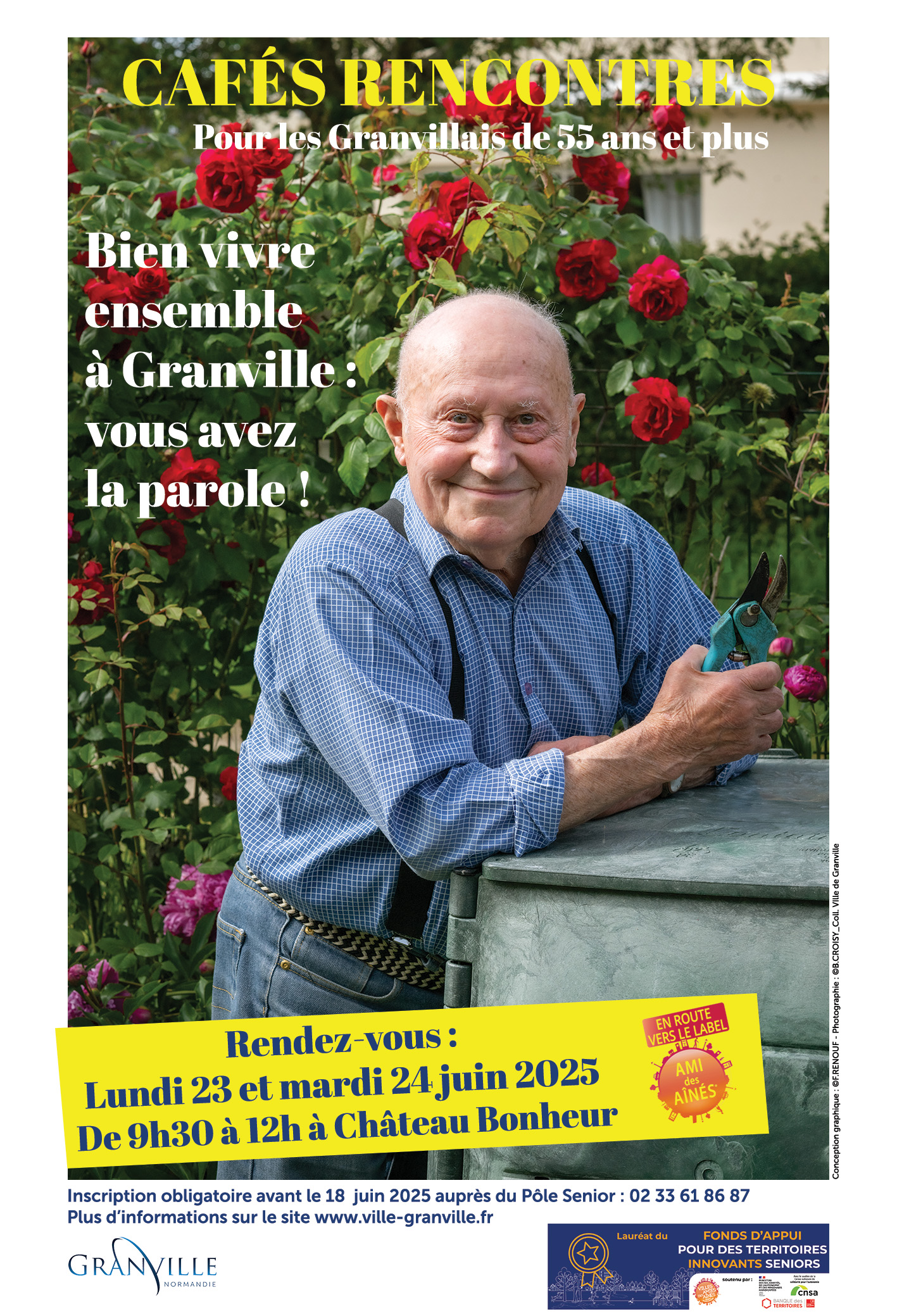 AFFICHE_VILLE_AMIE_DES_AINES_M_DUPONT_120x176cm Affiche cafés rencontres Ville Amie des Aînés Granville juin 2025