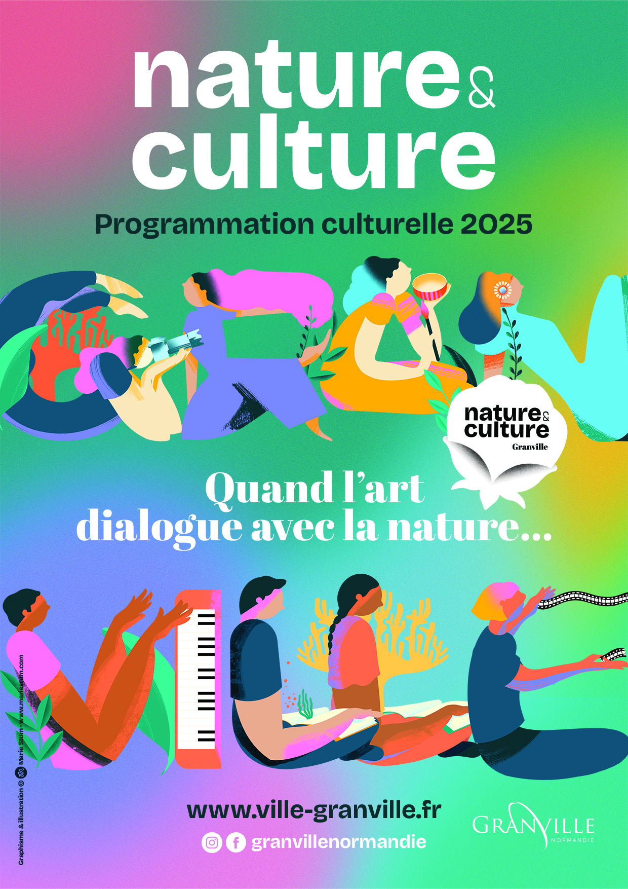 -Carte 148,5×105 mm-Graphisme Nature & Culture 2025 Nature et culture thème 2025 Granville