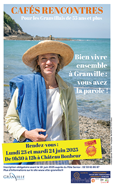 Affiche Ville amie des aînés juin 2025 Ville de Granville Affiche Ville amie des aînés juin 2025 Ville de Granville