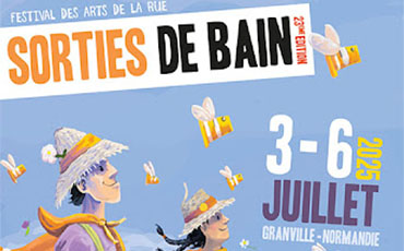Affiche sorties de bain 2025 Granville juillet 2025