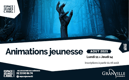 Les animations jeunesse du 11 au 14 août 2025 à l'Espace Jeunes