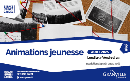 Les animations jeunesse du 25 au 29 août 2025 à l'Espace Jeunes