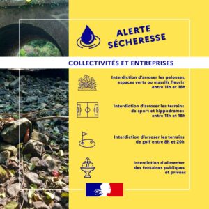 Collectivités Alerte sécheresse collectivités aout 2025 Granville