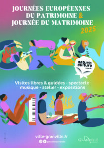 Affiche Journées européennes du Patrimoine et Journées du Matrimoine 2025 Granville