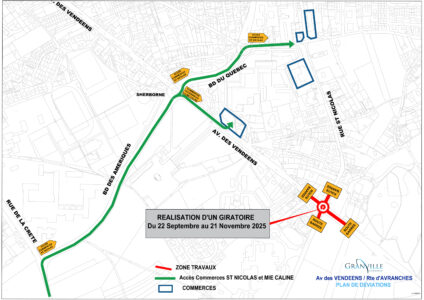 Des travaux d’aménagement du giratoire de l’hôpital (RD 673) prévus du 22 septembre au 21 novembre 2025