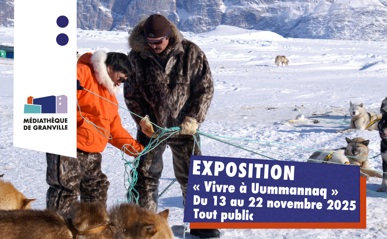 Exposition à la médiathèque : vivre à Uummannaq