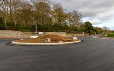 Fin travaux giratoire hôpital Granville