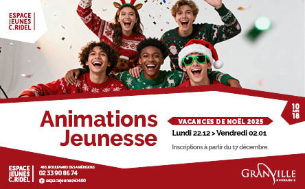 Animations des vacances de Noël 2025 à l'Espace Jeunes