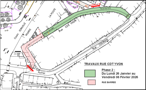 RUE CDT YVON – TRAVAUX PHASE 2 RUE CDT YVON - TRAVAUX PHASE 2