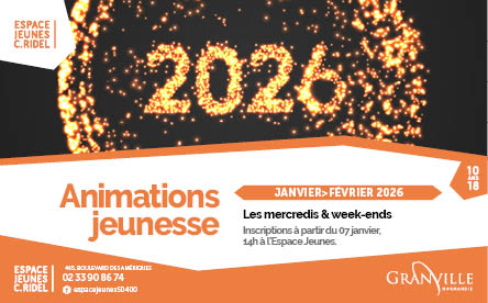 Programme des activités de l’Espace Jeunes en janvier et février 2026