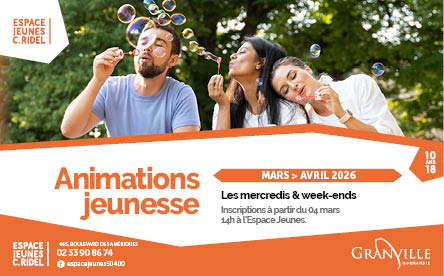Programme des activités de l’Espace Jeunes en mars et avril 2026
