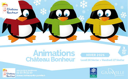 Programme des vacances d'hiver 2026 à Château Bonheur