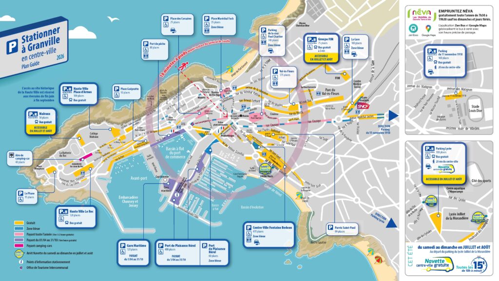Plan se stationner à Granville 2026