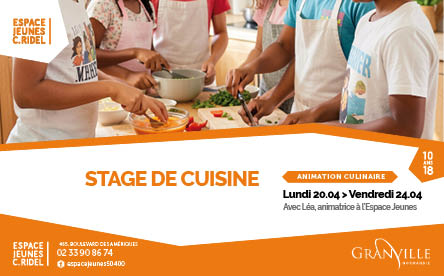 Stage de cuisine : l'Espace Jeunes aux fourneaux !