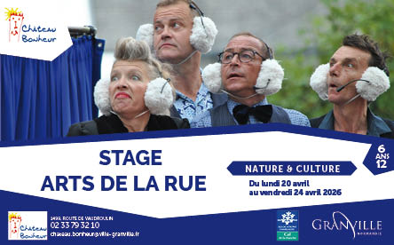 Stage des arts de la rue "Gaby nous met dans l'bain !" à Château Bonheur