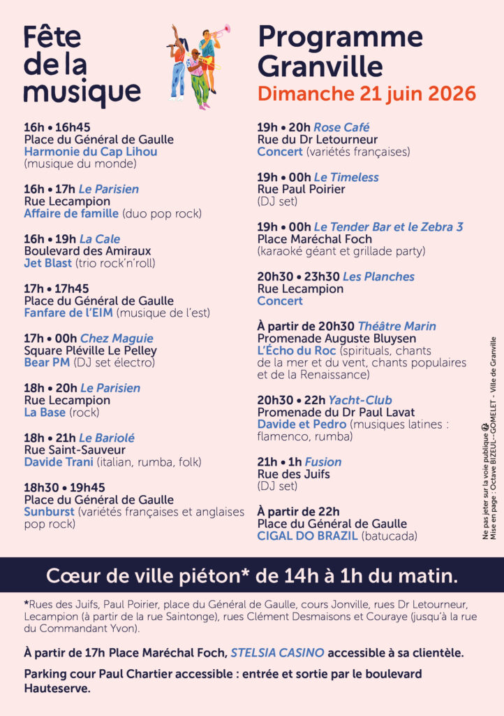 Programme Fête de la musique 2026