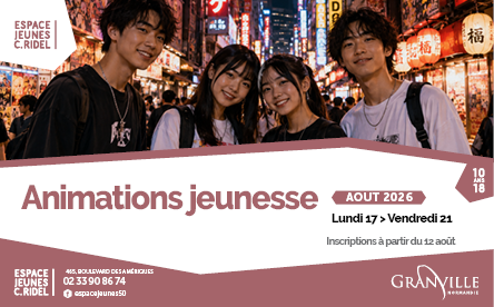 Les animations jeunesse du 17 au 21 août à l’Espace Jeunes