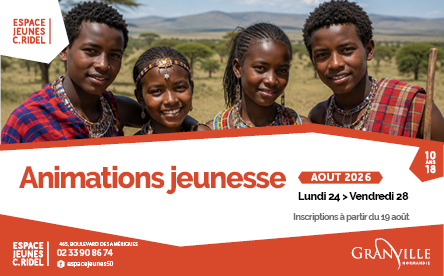 Les animations jeunesse du 24 au 28 août à l’Espace Jeunes