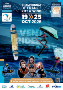 Affiche championnat France Kite & Wing 2026 Affiche championnat France Kite & Wing 2026