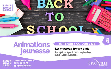 Programme des activités de l’Espace Jeunes en septembre et octobre 2026