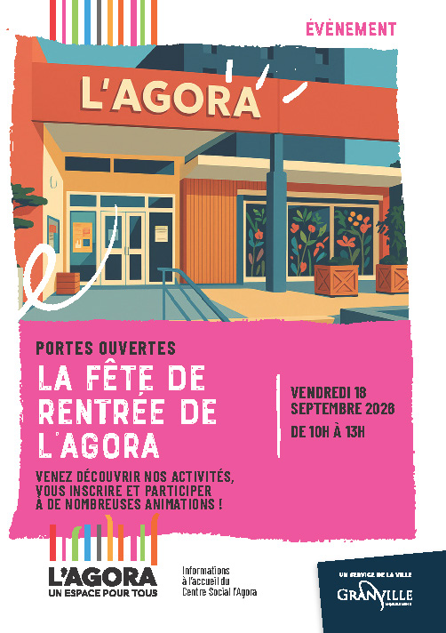 Affiche_FêteDeLaRentrée2026_FB_Page_1 La Fête de rentrée de l’Agora : une matinée conviviale pour bien démarrer la saison