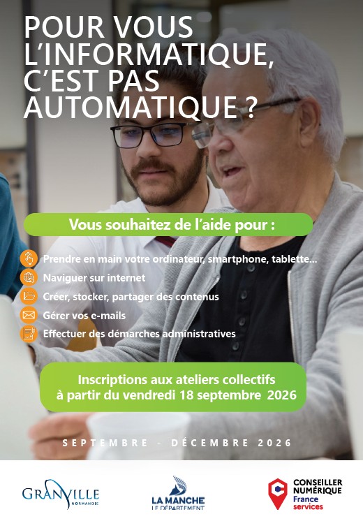 Ateliers numérique 2026 Un accompagnement au numérique est proposé aux habitants de la commune